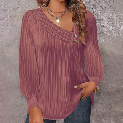 Long Sleeve Solid Color Shirts - Image 3
