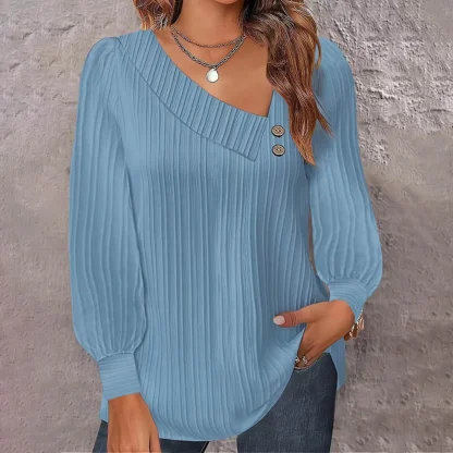 Long Sleeve Solid Color Shirts - Image 4