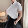 Stretchable Polo Solid Color Shirts - Image 2