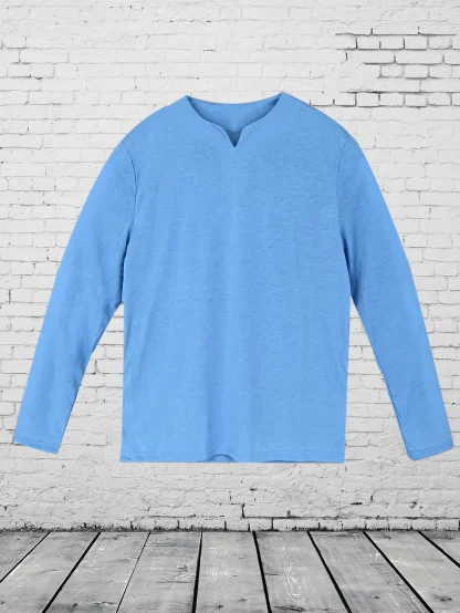 Men's Long Sleeve Solid Color Shirt - Image 4
