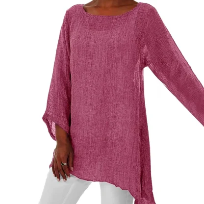 Casual Long Sleeve Solid Color Shits - Image 4