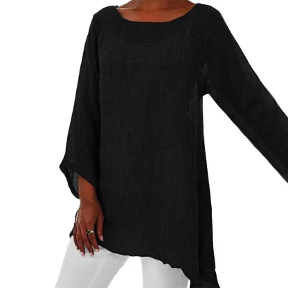 Casual Long Sleeve Solid Color Shits - Image 5
