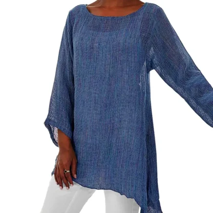 Casual Long Sleeve Solid Color Shits - Image 2