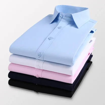 Men's Polo Solid Color Shirts - Image 5