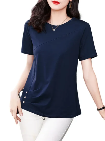 Casual Relax Fit Solid Color Shirts