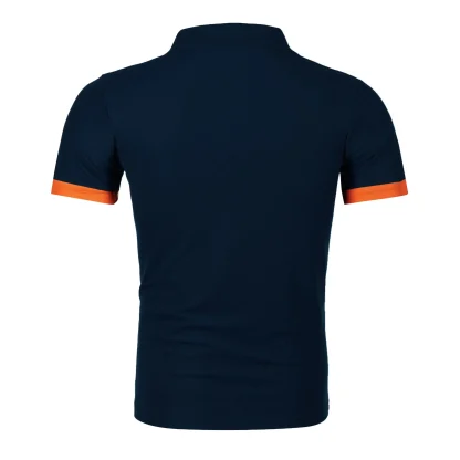 Short Sleeve Polo Solid Color Shirts - Image 2