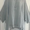 Oversized O-neck Solid Color Shirts