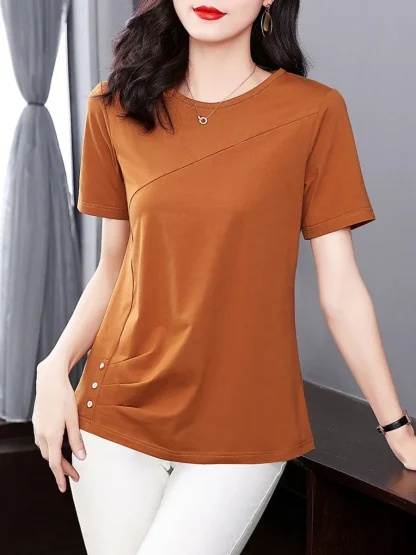 Casual Relax Fit Solid Color Shirts - Image 6