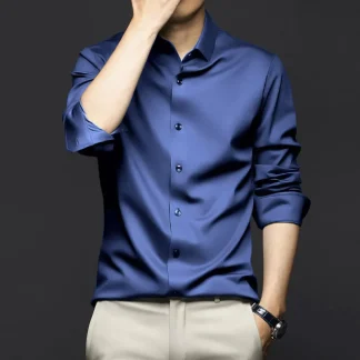 Wrinkle-resistant Solid Color Shirts