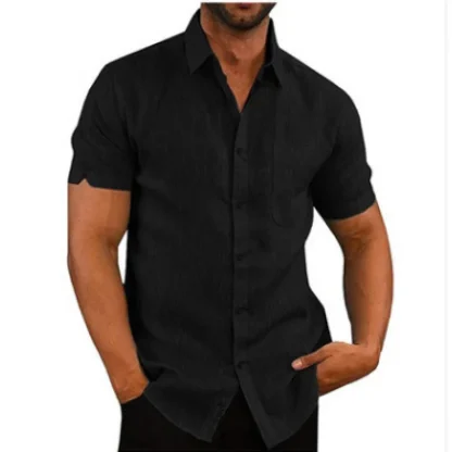 Men's Button-up Solid Color Shirts