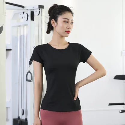 Crew Neck Solid Color Shirts - Image 4