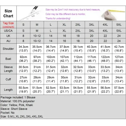 Casual Tunic Solid Color Shirts - Image 7