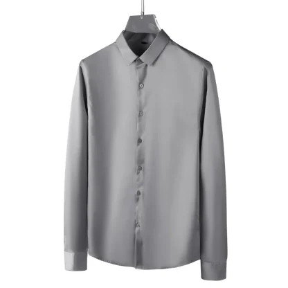 Soft Button-up Solid Color Shirts - Image 6