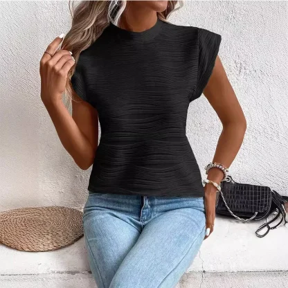 Women's Elegant Solid Color Shirts - Image 4