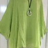 Oversized O-neck Solid Color Shirts - Image 4
