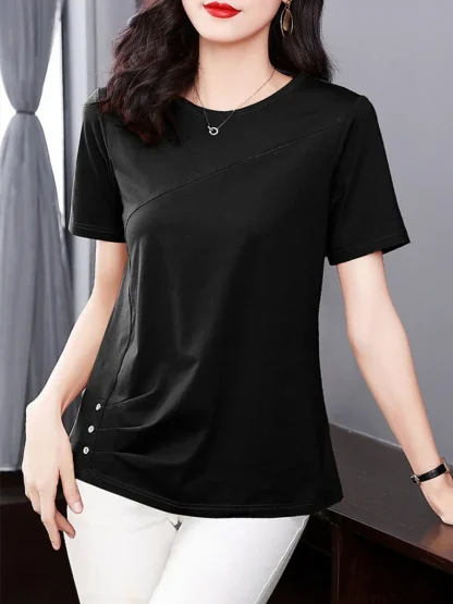 Casual Relax Fit Solid Color Shirts - Image 3