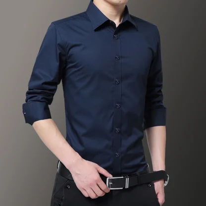 Men's Polo Solid Color Shirts - Image 4