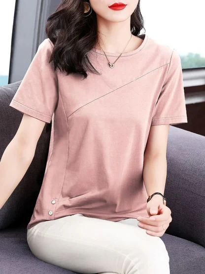 Casual Relax Fit Solid Color Shirts - Image 7