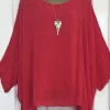 Oversized O-neck Solid Color Shirts - Image 5