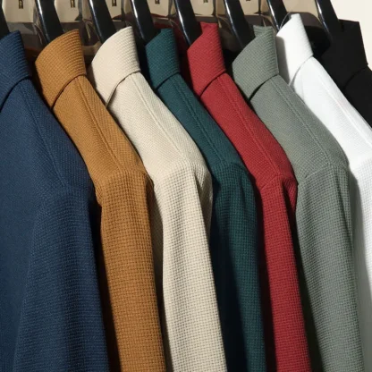 Soft Long Sleeve Solid Color Shirts - Image 6