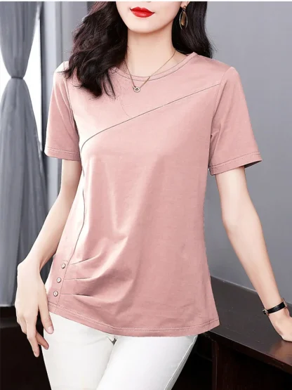 Casual Relax Fit Solid Color Shirts - Image 4