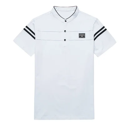 Short Sleeve Polo Solid Color Shirt - Image 6