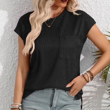 Casual Pocket Solid Color Shirts - Image 4